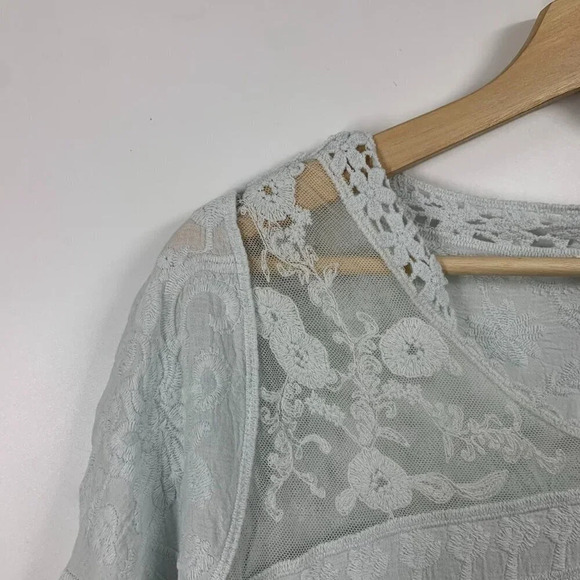 Sundance Women's Dreamscape Lace Floral Sheer Embroidered Boho Romantic Size S‎ - Picture 3 of 11